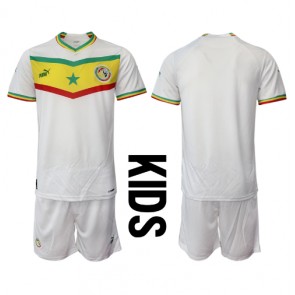 Senegal Dětské Domácí dres komplet MS 2022 Krátký Rukáv (+ trenýrky)